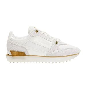 Puma Mile Rider Women's Sz 9.5 Metallic Gold White Snakeskin 375556-01 Sneaker